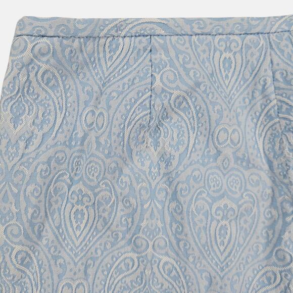 J McLaughlin Pants Womens Size 10 Blue White Jacquard Stretch Casual Career - Picture 6 of 14